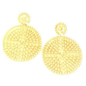 Lisi Lerch Gold Disk Earrings